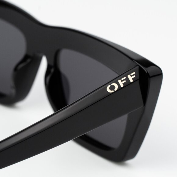 Off-White HAMPTON Women Sunglasses Black Grey Cat Eye OERI13L HAMPTON 1077 - Picture 8 of 12